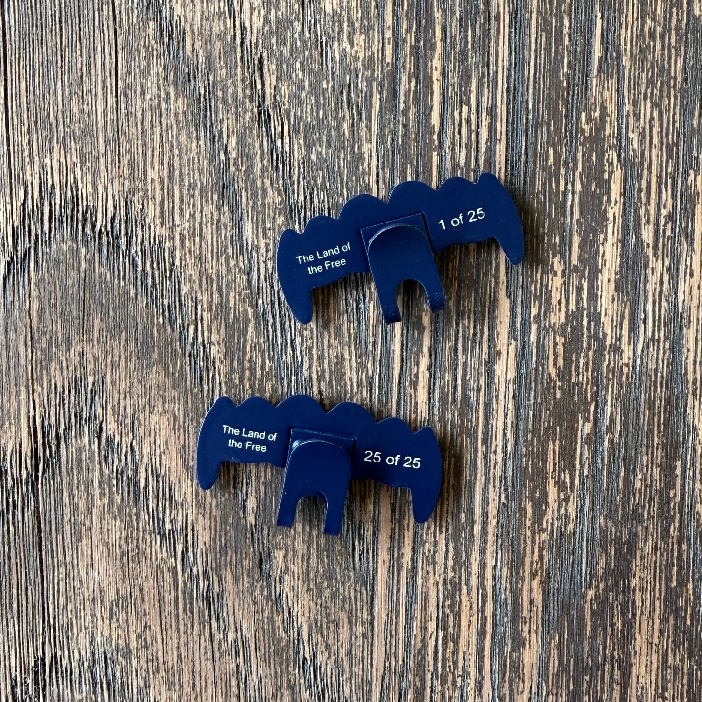 Teeth Grill Hat Clip “The Land of the Free” - Navy Blue