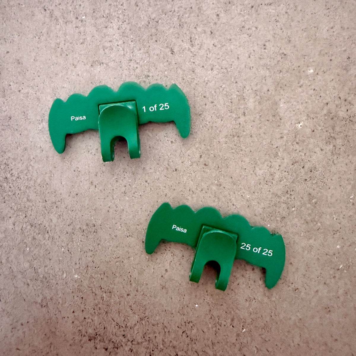 Teeth Grill Hat Clip “Paisa” Mexico - Green (Gold Edition)
