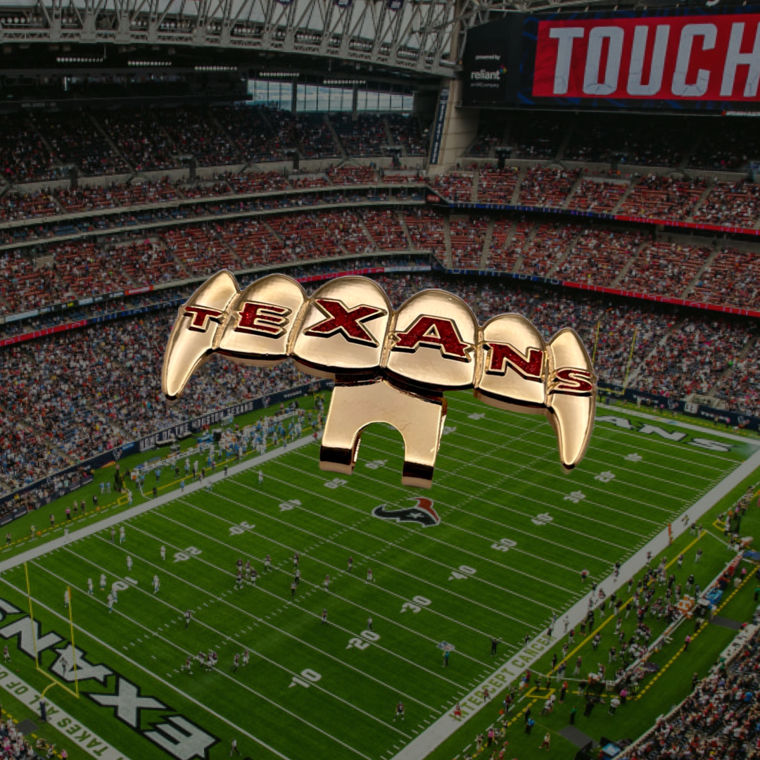 Houston Texans Teeth Grill Hat Clip
