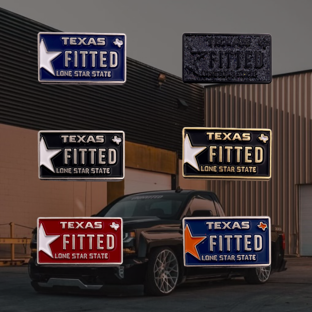 License Plate - Texas Fitted Pin