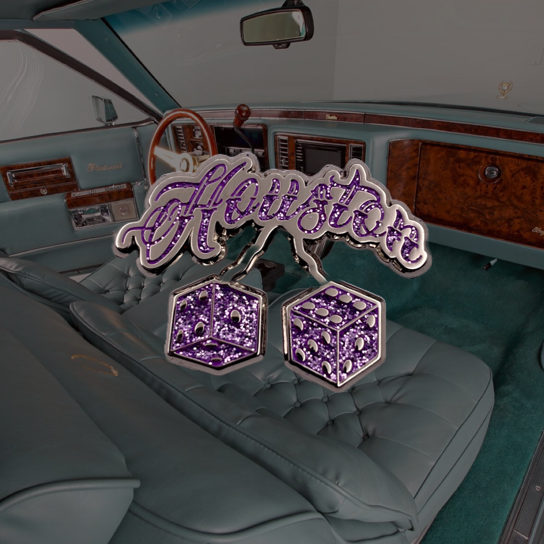 Fuzzy Dice - Glitter Pin