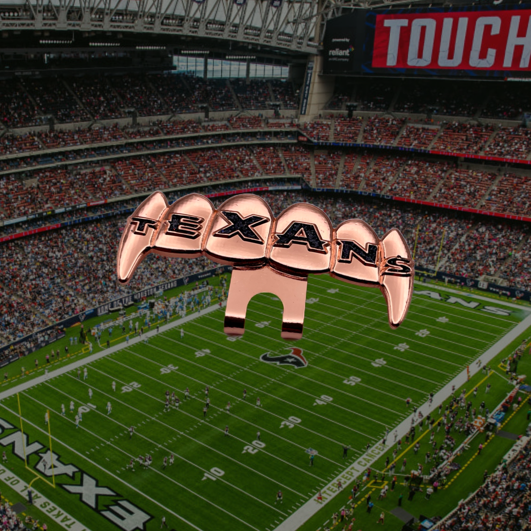 Houston Texans Teeth Grill Hat Clip