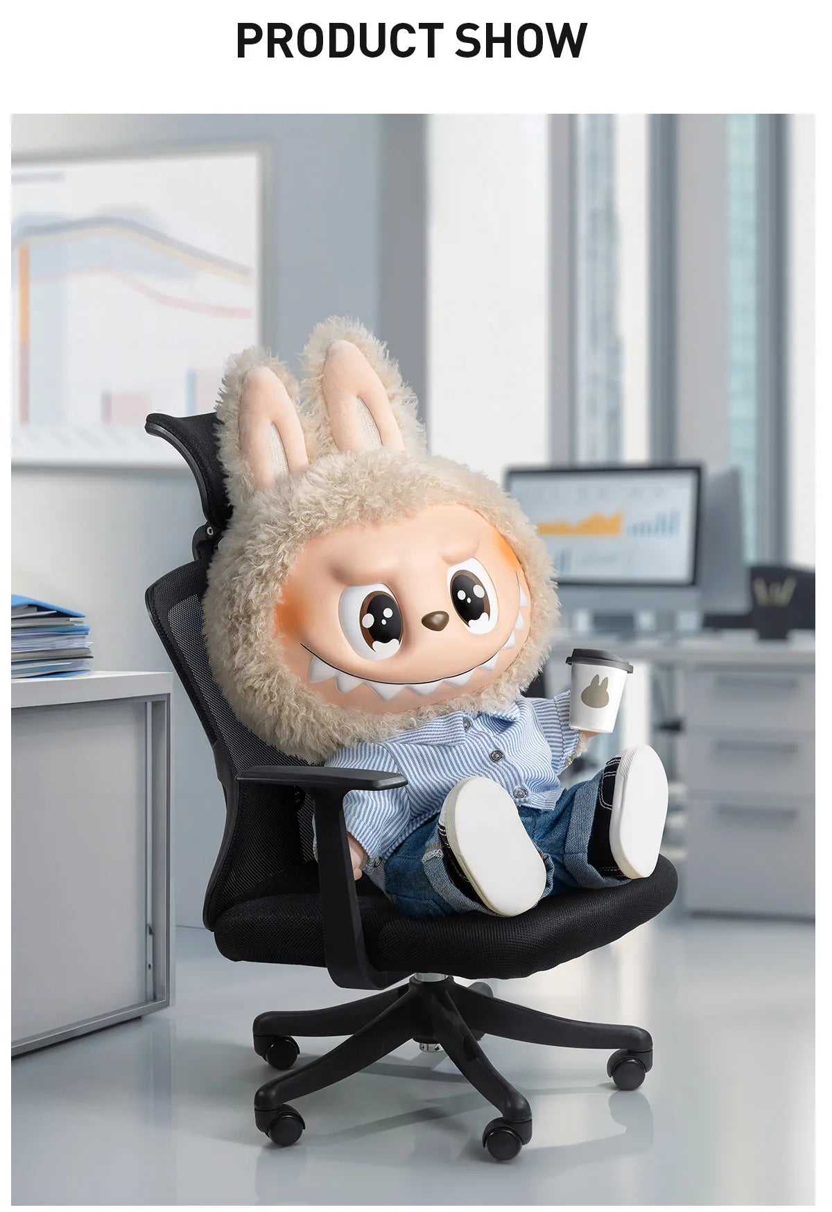 Labubu The Monsters “Flip With Me” Vinyl Plush Doll