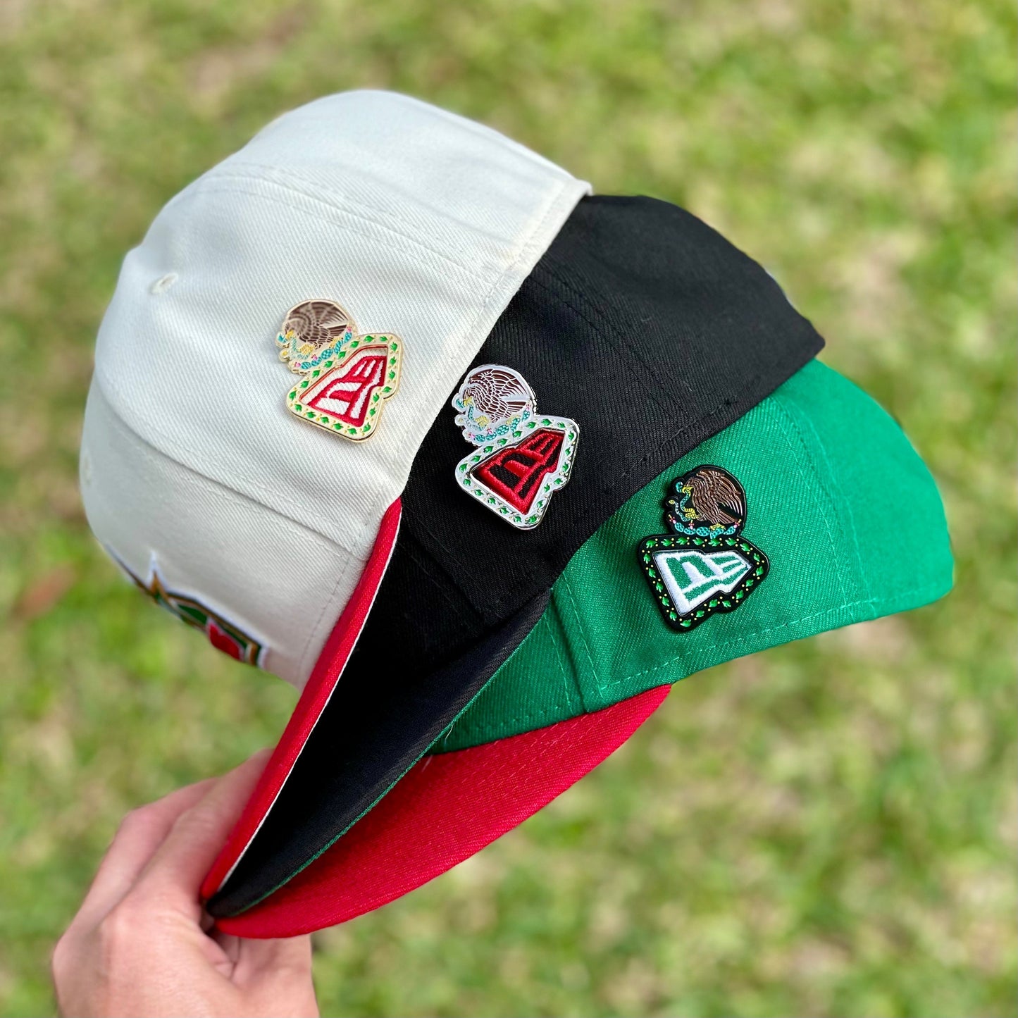Patria Mexico New Era Logo Frame Pin