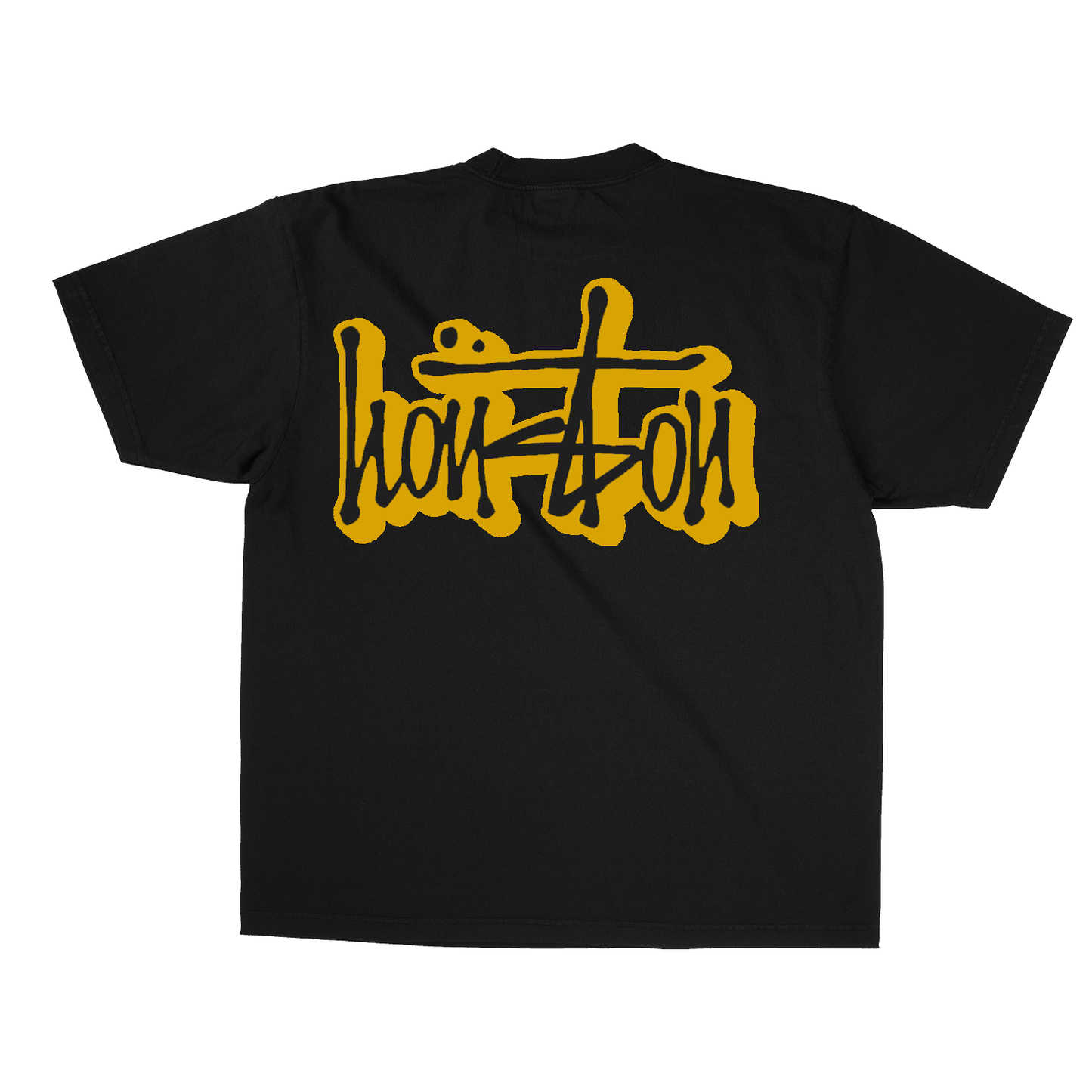 Our Houston 2.0 T-Shirt - Black/Metallic Gold