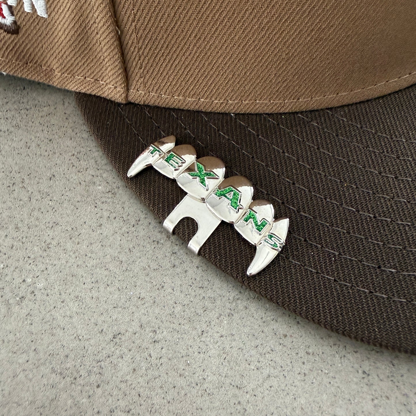 Houston Texans Teeth Grill Hat Clip