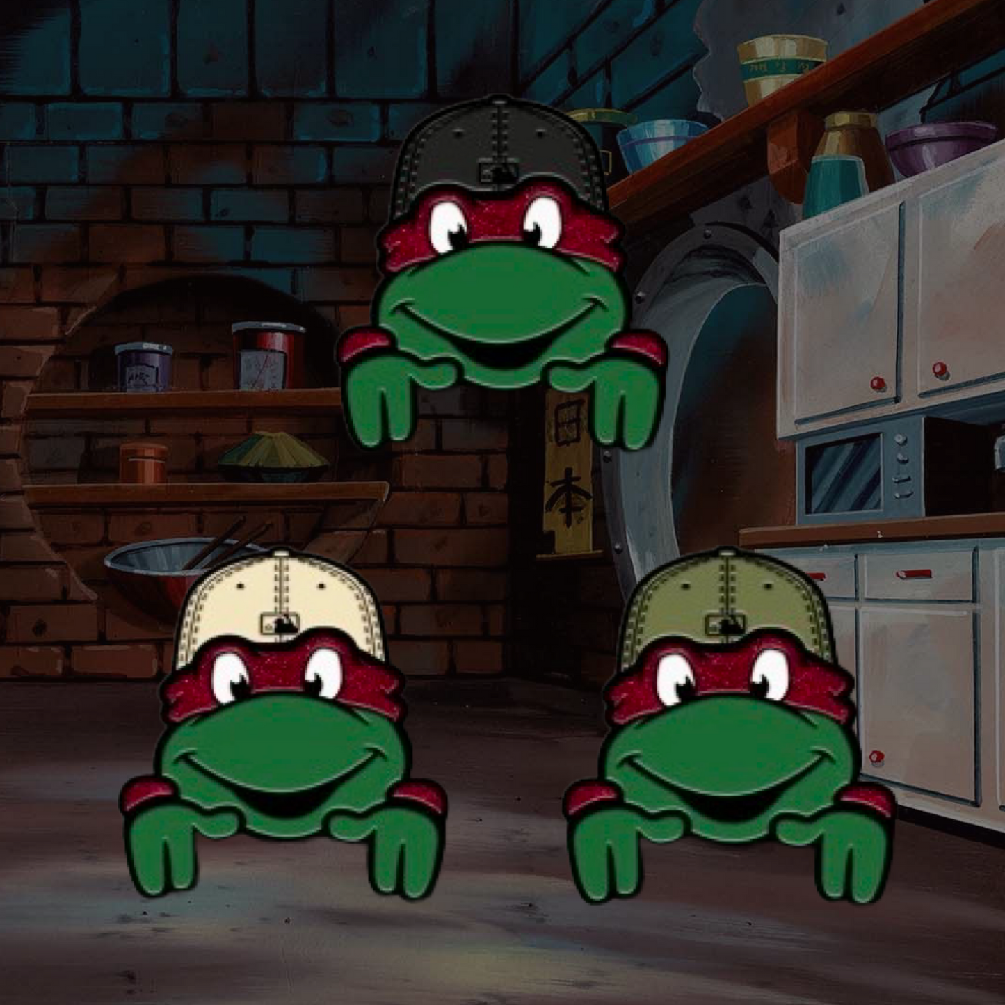 TMNT Raphael Red Pins