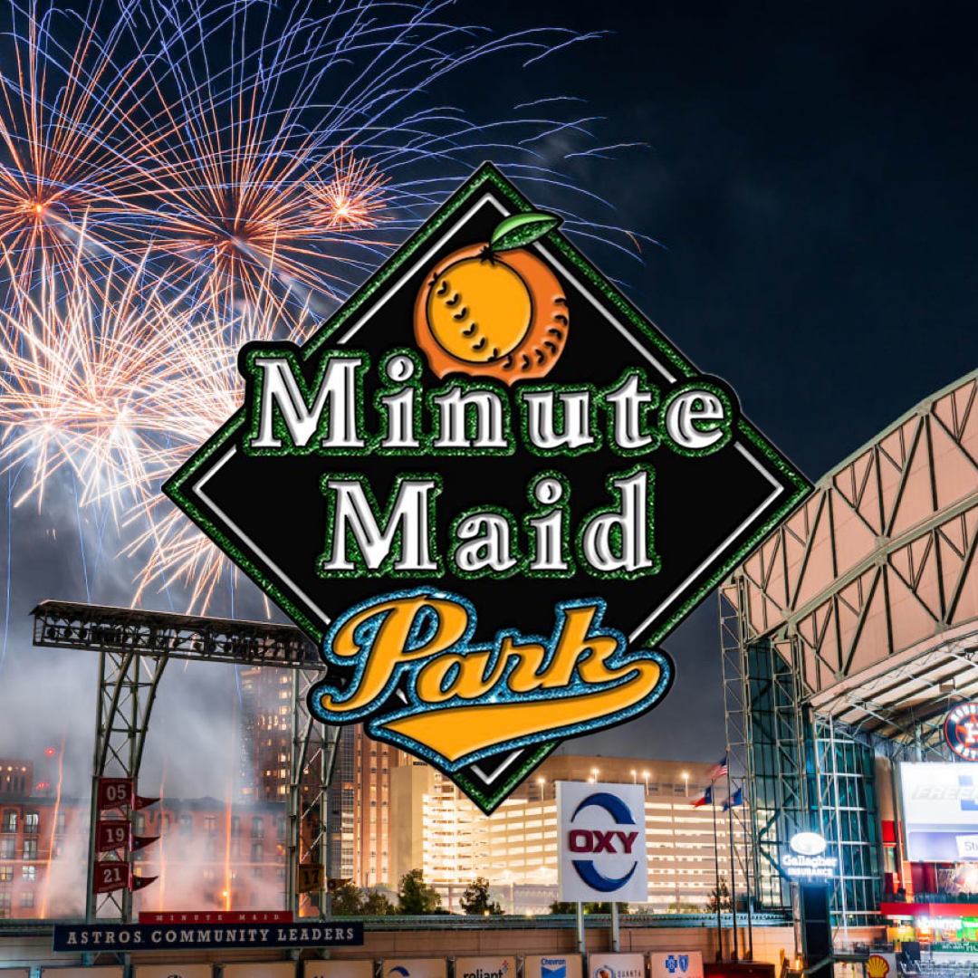 Minute Maid Park Glitter Pin (Glow in the Dark)