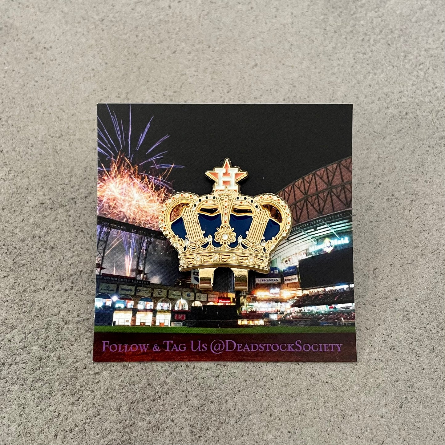 Houston Astros Ready 2 Reign Crown Hat Clip
