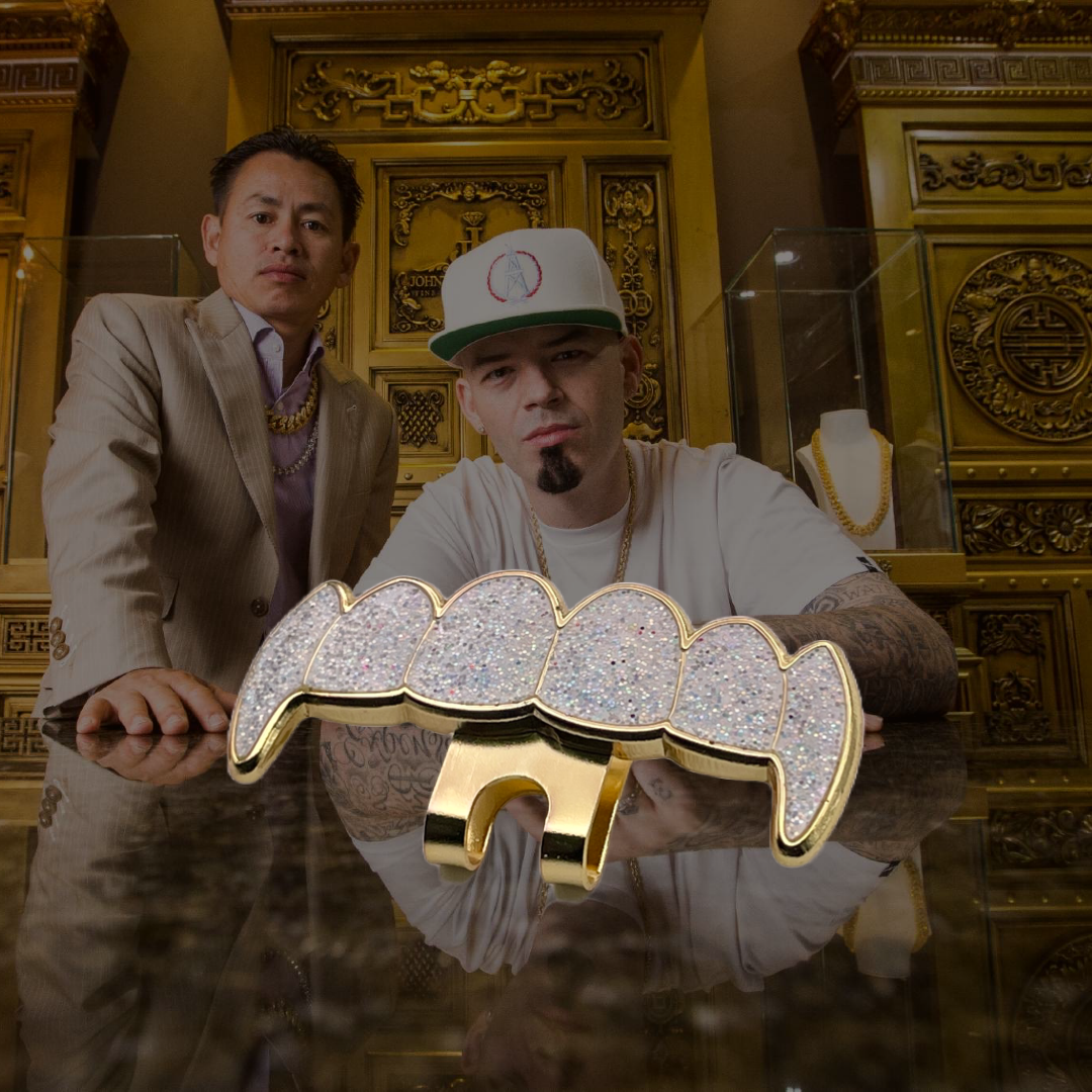Grill Teeth Hat Clip - Iced Out