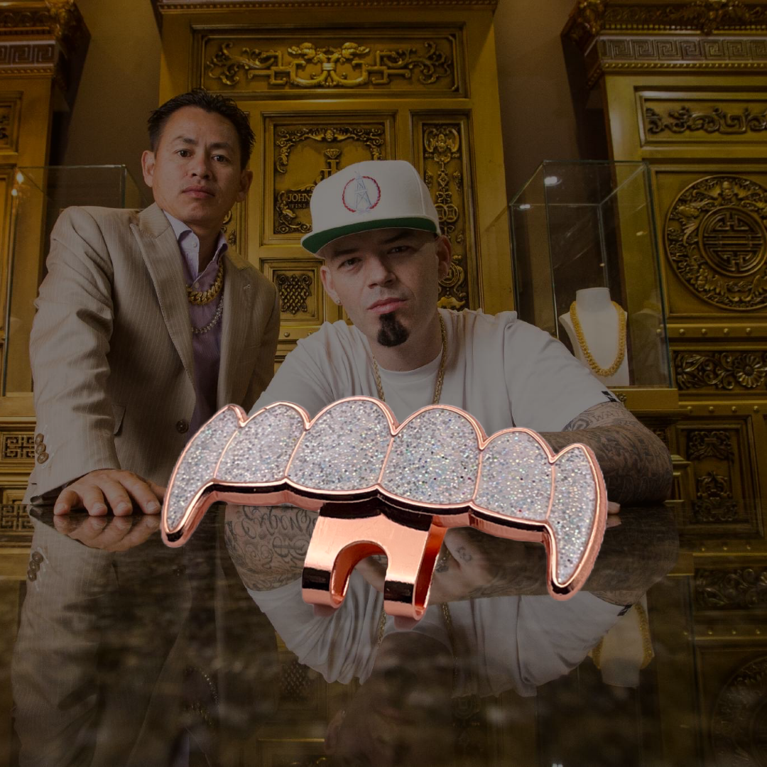 Grill Teeth Hat Clip - Iced Out
