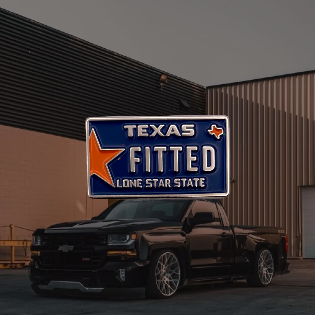 License Plate - Texas Fitted Pin