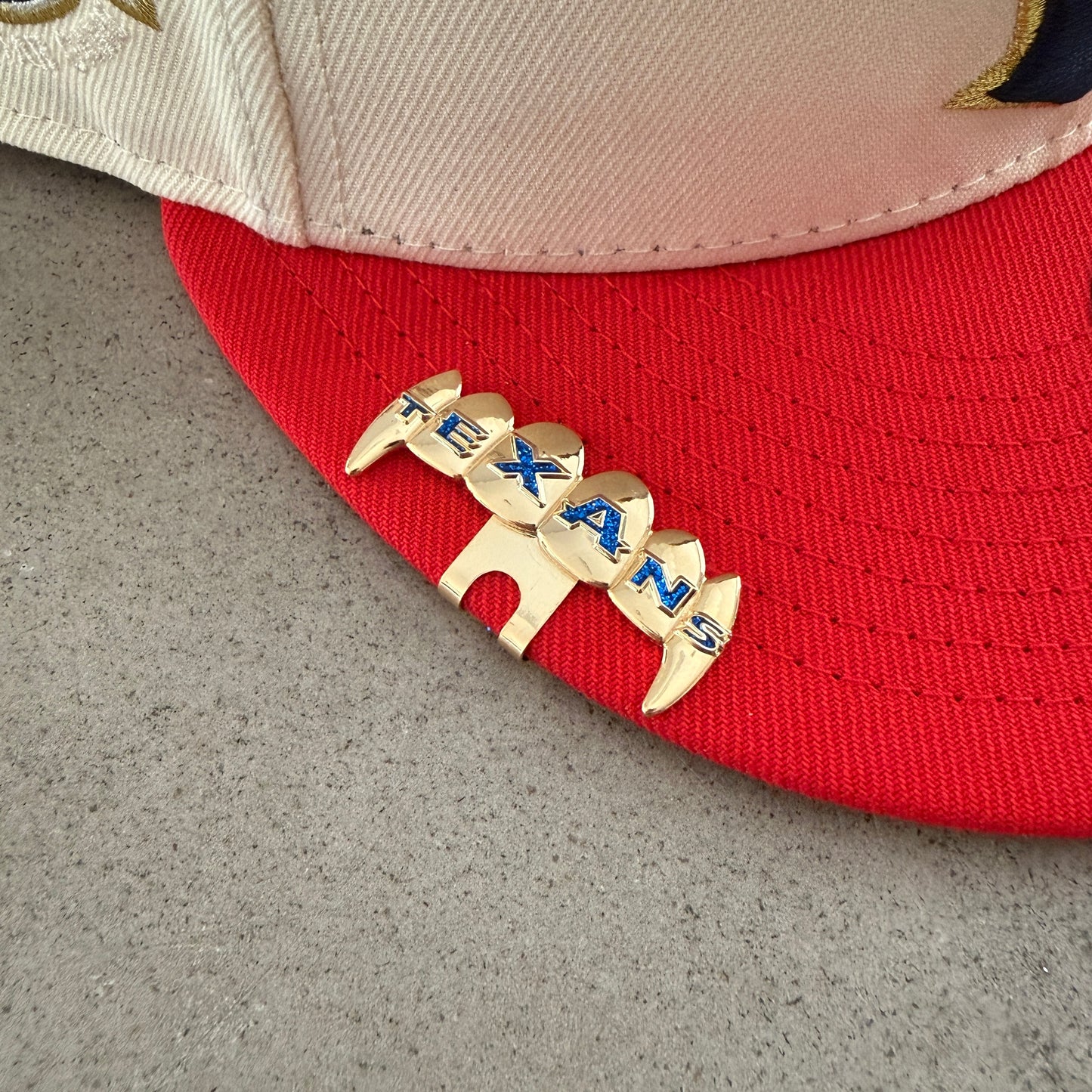 Houston Texans Teeth Grill Hat Clip
