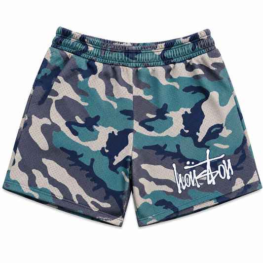 Houston Mesh Shorts - Woodland Camo