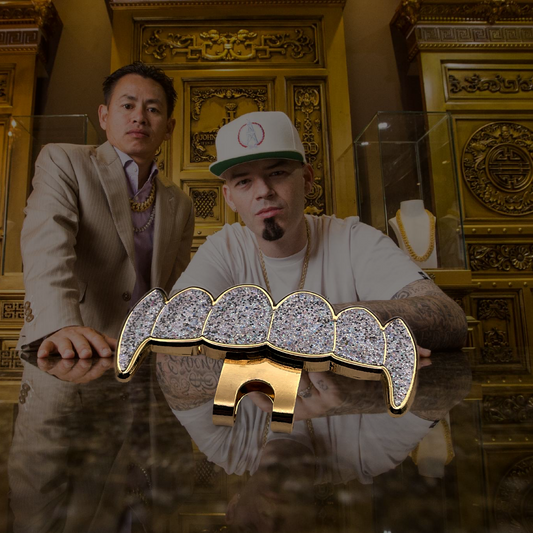 Grill Teeth Hat Clip - Iced Out