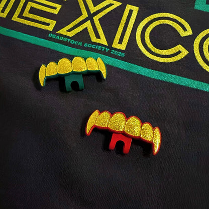 Teeth Grill Hat Clip “Paisa” Mexico - Green (Gold Edition)