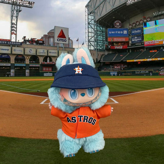 Labubu Houston Astros Jersey & Hat Set