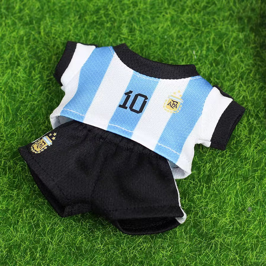 Labubu Argentina Soccer Jersey & Shorts Set