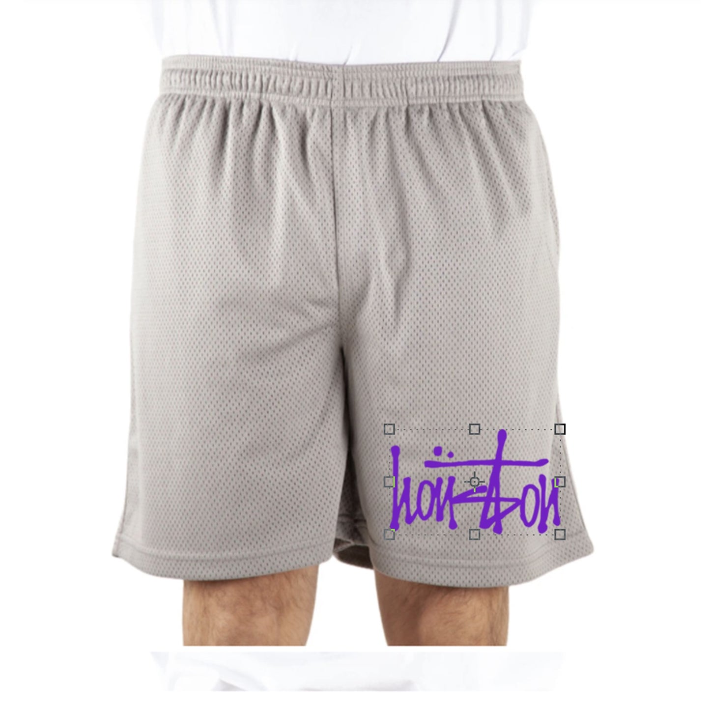 Our Houston Purple Drip Mesh Shorts