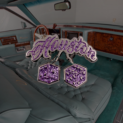 Fuzzy Dice - Glitter Pin