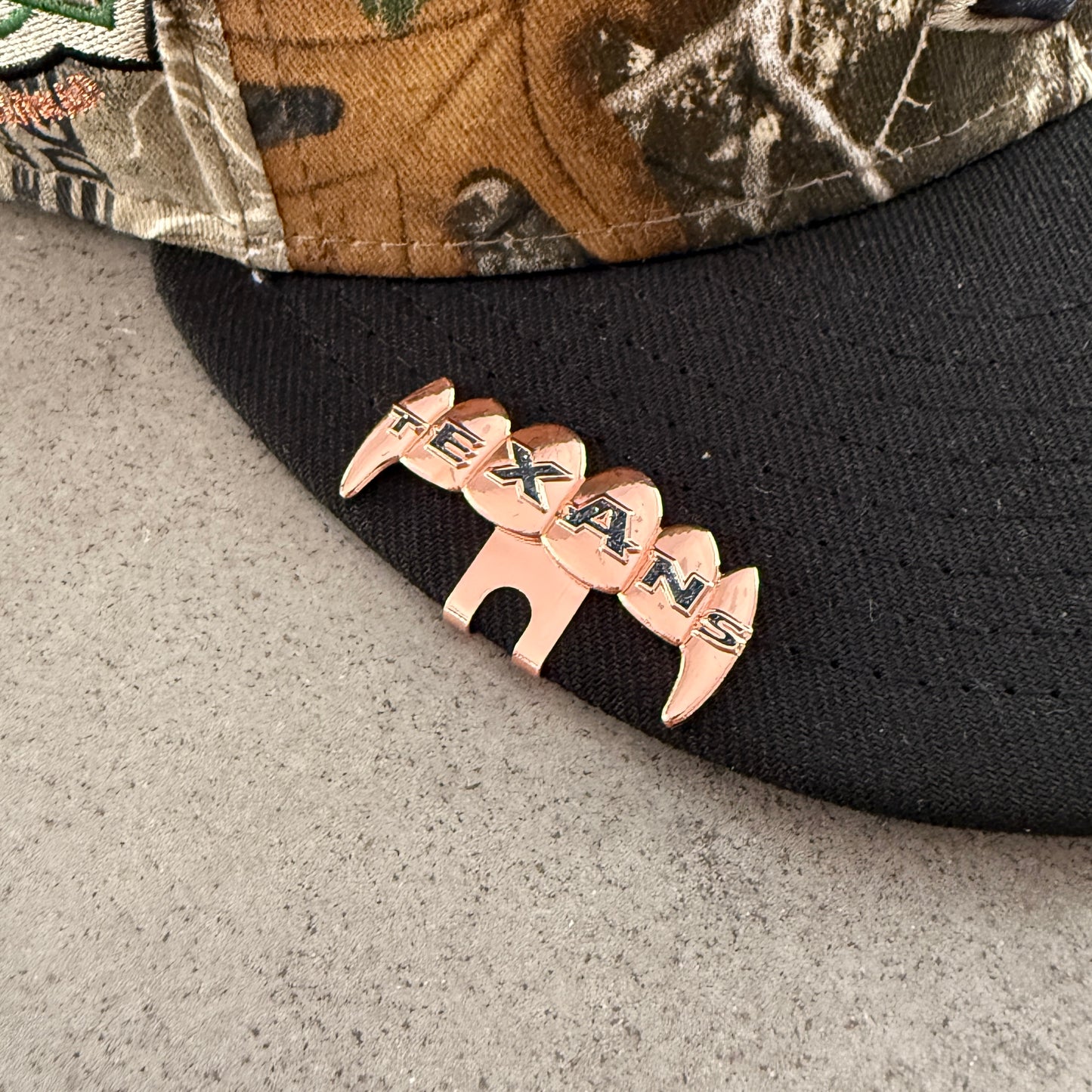 Houston Texans Teeth Grill Hat Clip