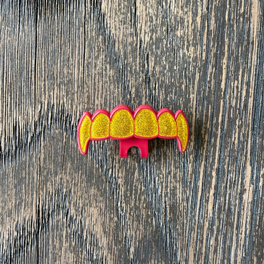 Teeth Grill Hat Clip “The Land of the Free” - Red