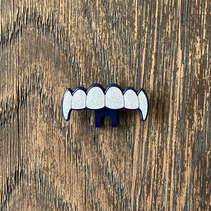 Teeth Grill Hat Clip “The Land of the Free” - Navy Blue