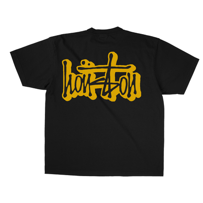 Our Houston 2.0 T-Shirt - Black/Metallic Gold