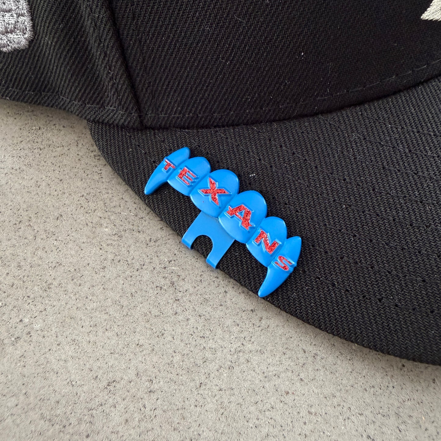 Houston Texans Teeth Grill Hat Clip