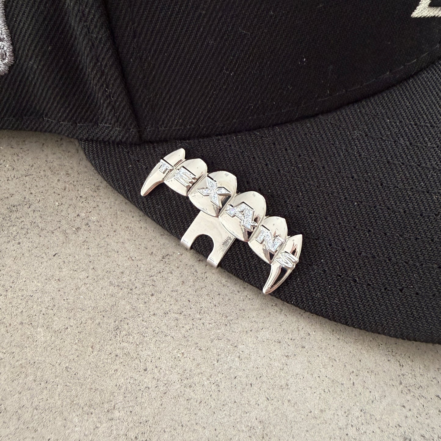 Houston Texans Teeth Grill Hat Clip