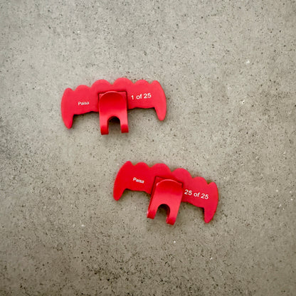 Teeth Grill Hat Clip “Paisa” Mexico - Red