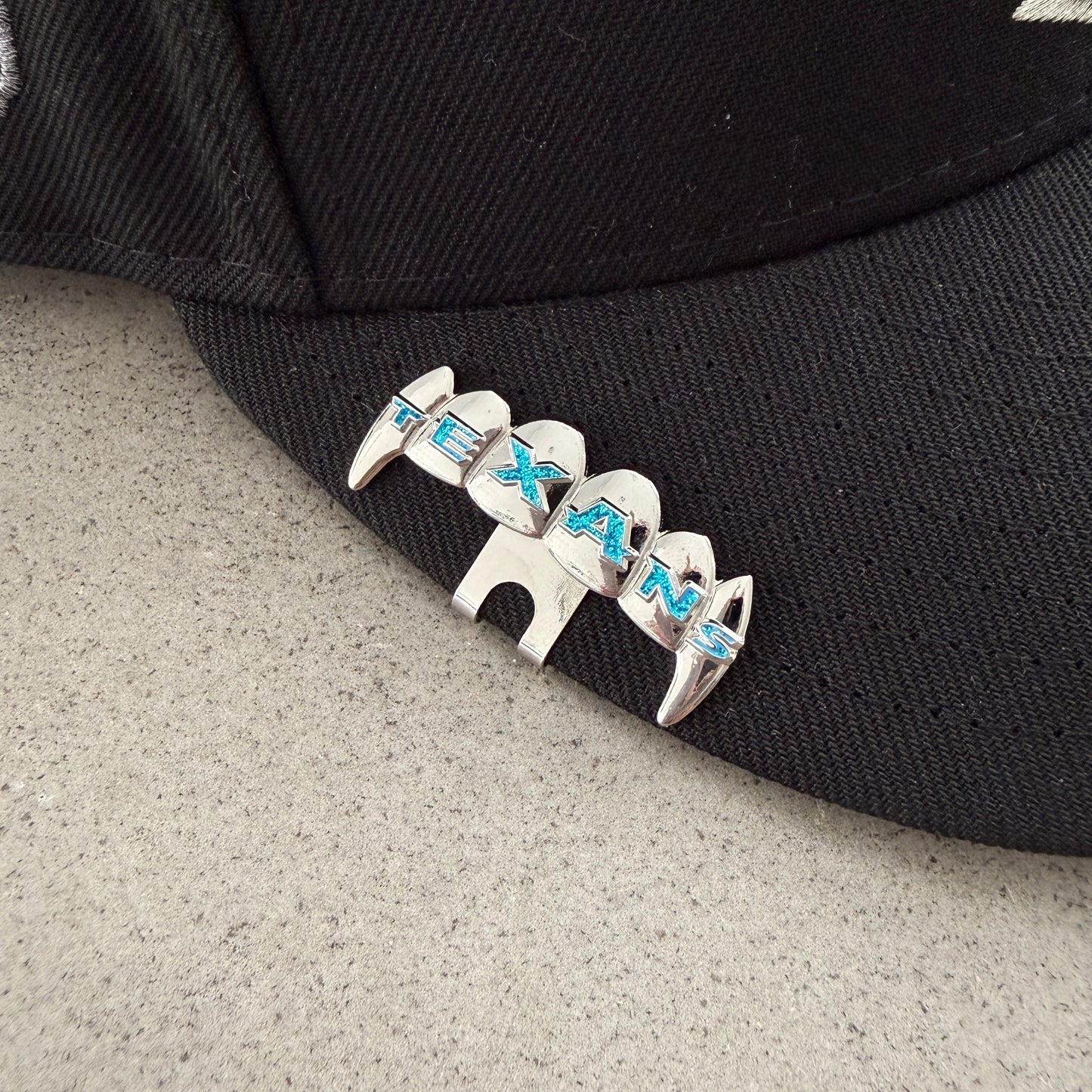 Houston Texans Teeth Grill Hat Clip