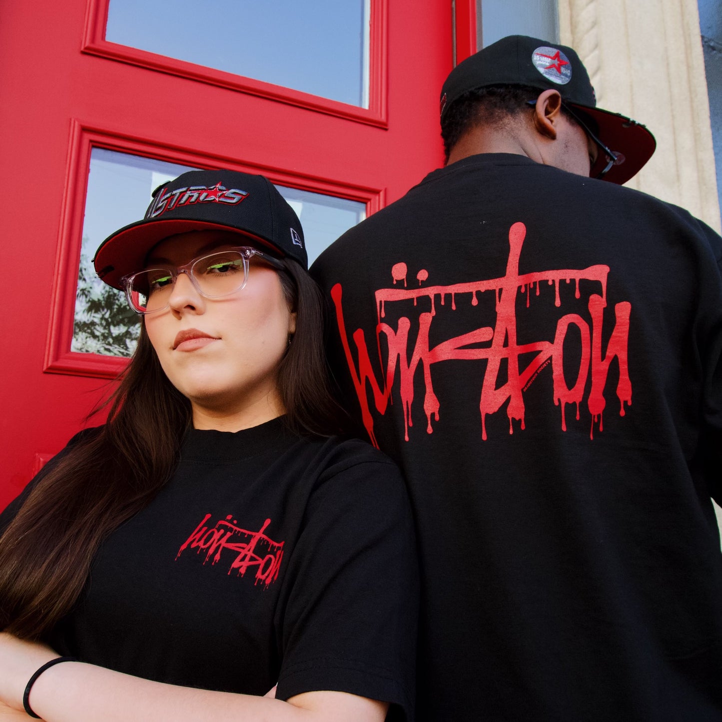 Our Houston Drip T-Shirt - Halloween - Blood Red