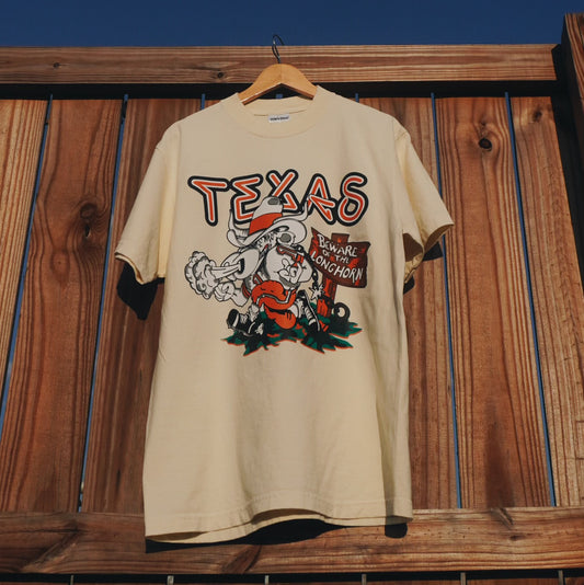 Texas Longhorns Bevo Football Vintage Retro T-Shirt