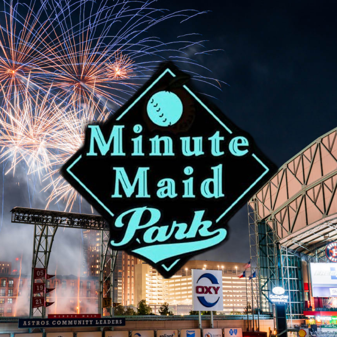 Minute Maid Park Glitter Pin (Glow in the Dark)