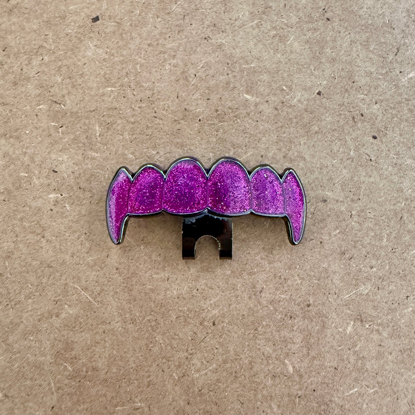 Teeth Grill Hat Clip “No Karo" - Black Metal