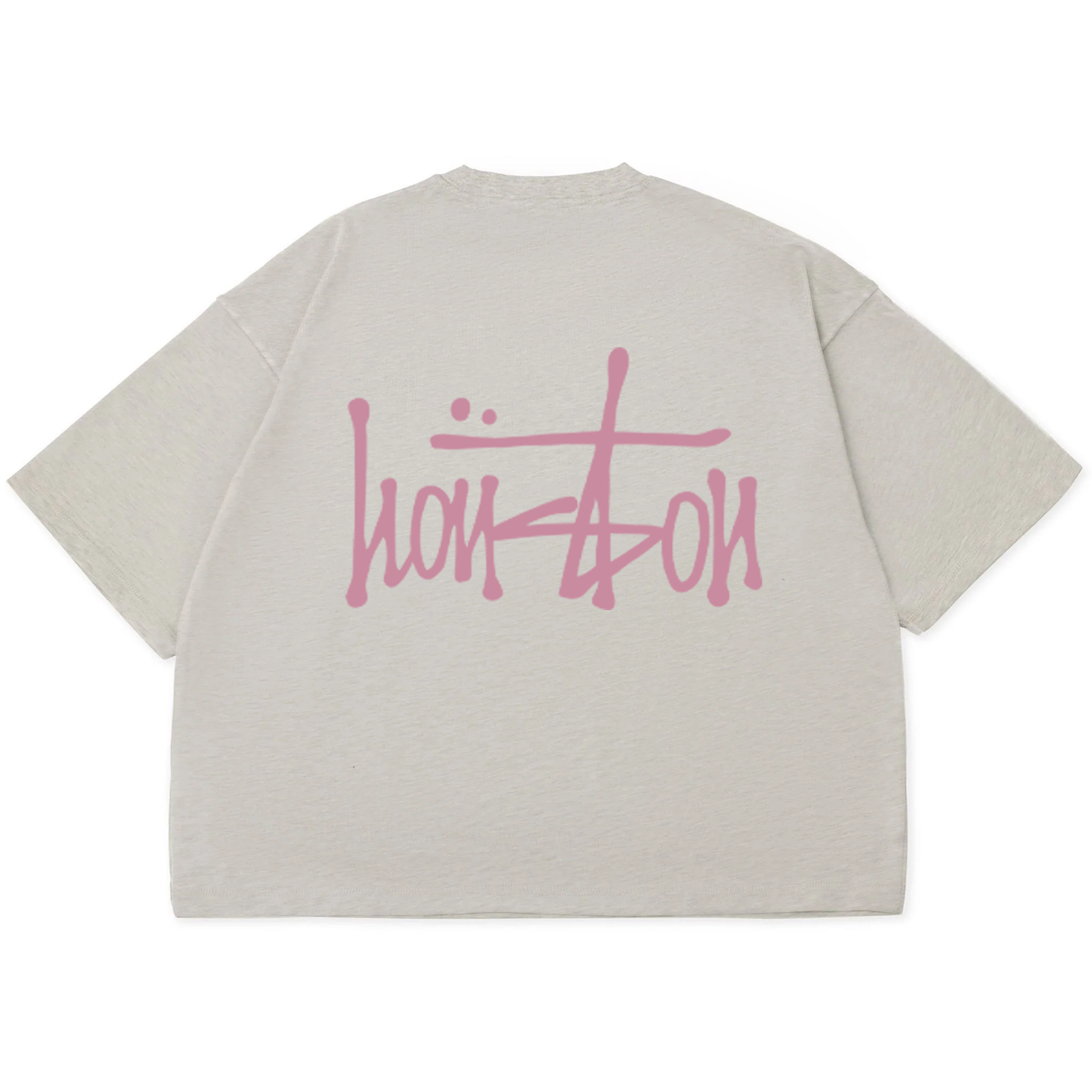 Our Houston Crop Top T-Shirt - Pink Ink