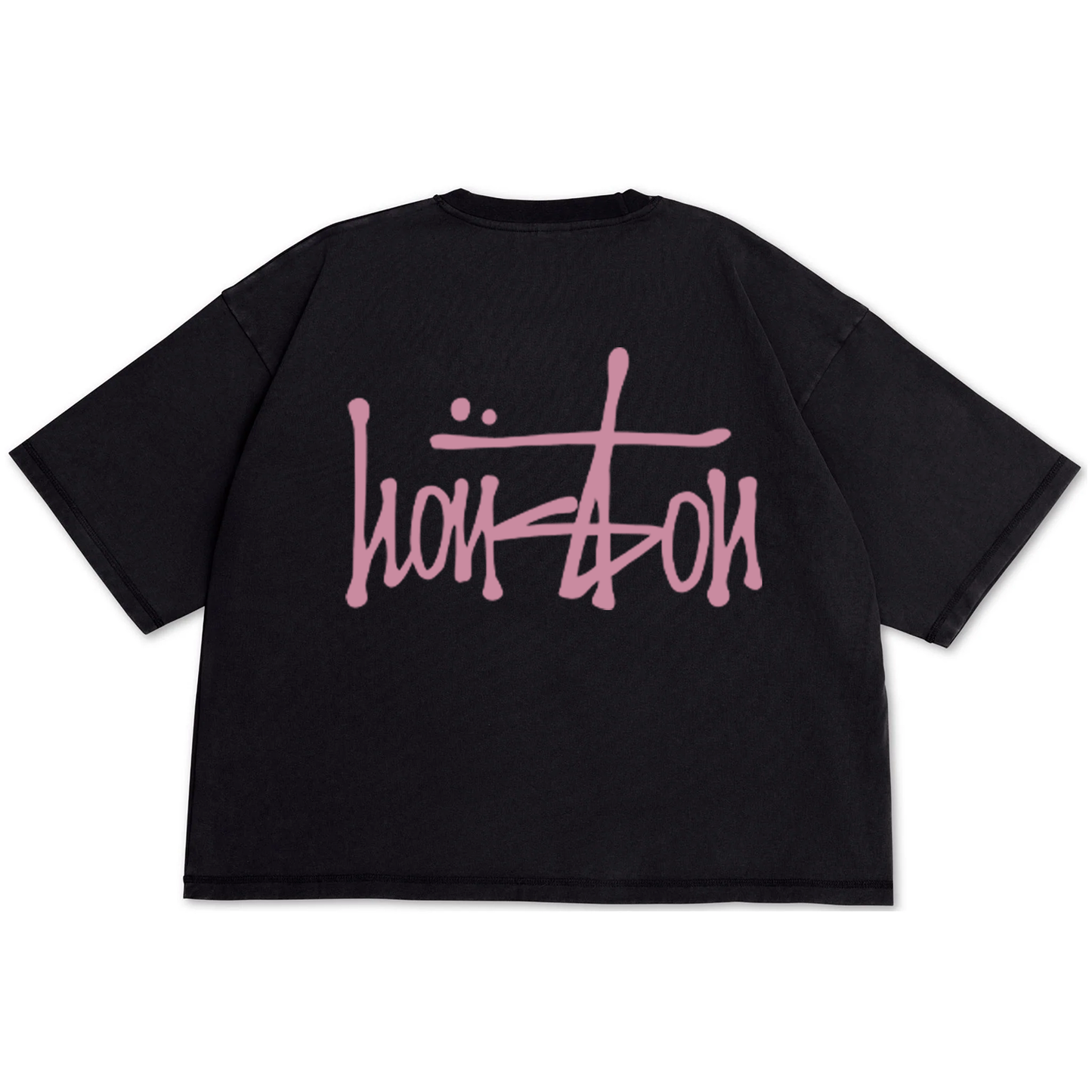 Our Houston Crop Top T-Shirt - Pink Ink