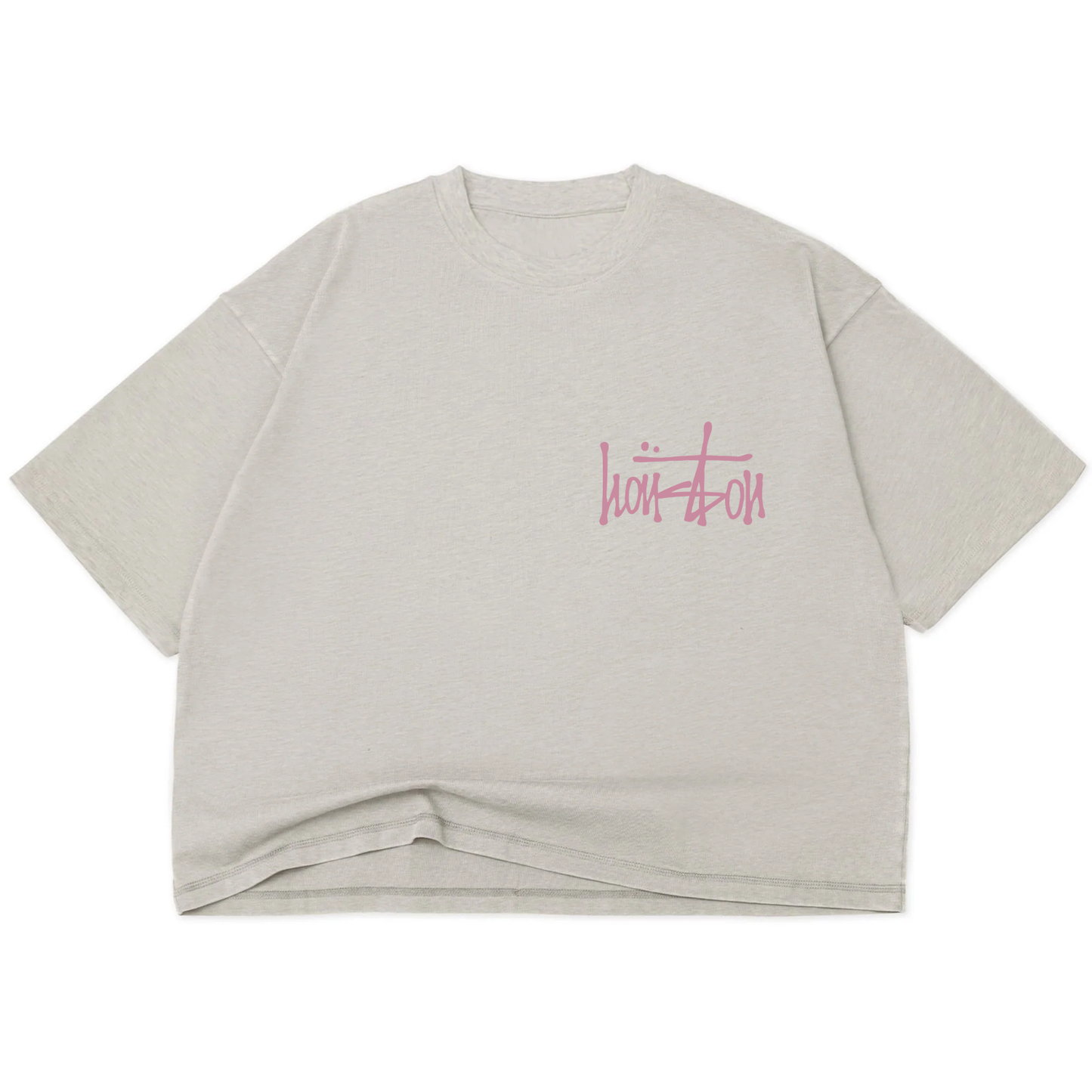 Our Houston Crop Top T-Shirt - Pink Ink