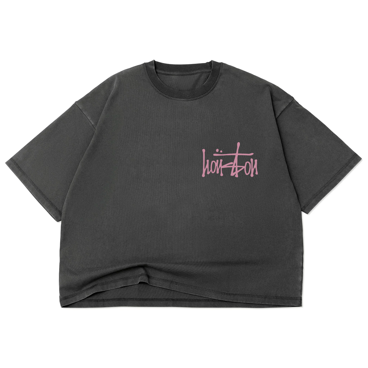 Our Houston Crop Top T-Shirt - Pink Ink