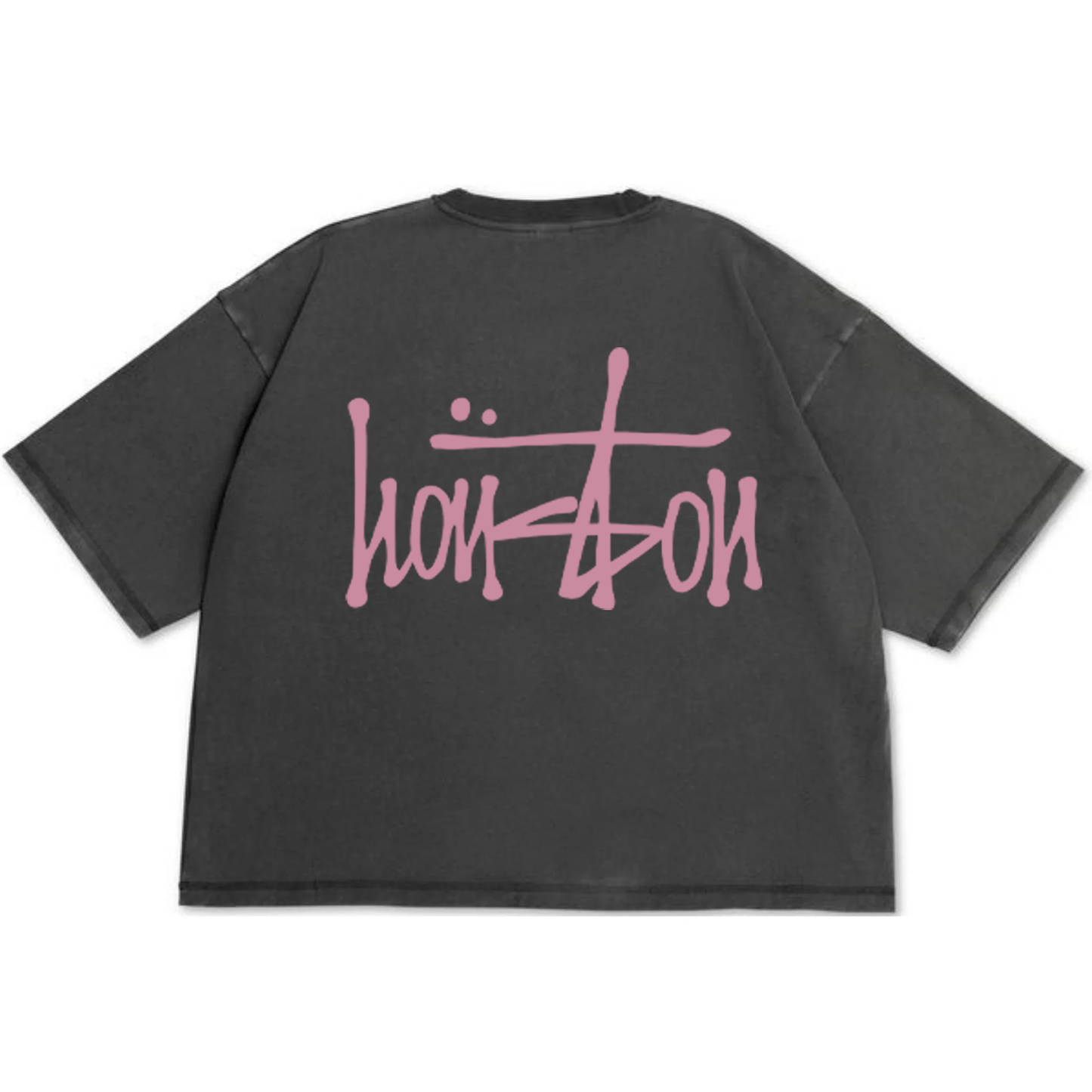 Our Houston Crop Top T-Shirt - Pink Ink