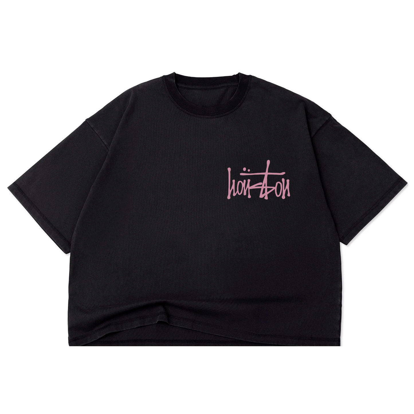 Our Houston Crop Top T-Shirt - Pink Ink