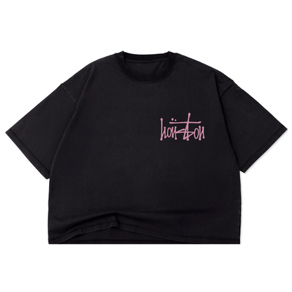 Our Houston Crop Top T-Shirt - Pink Ink
