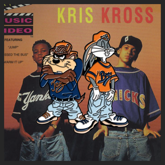Bugs Bunny & Taz Kris Kross Pin