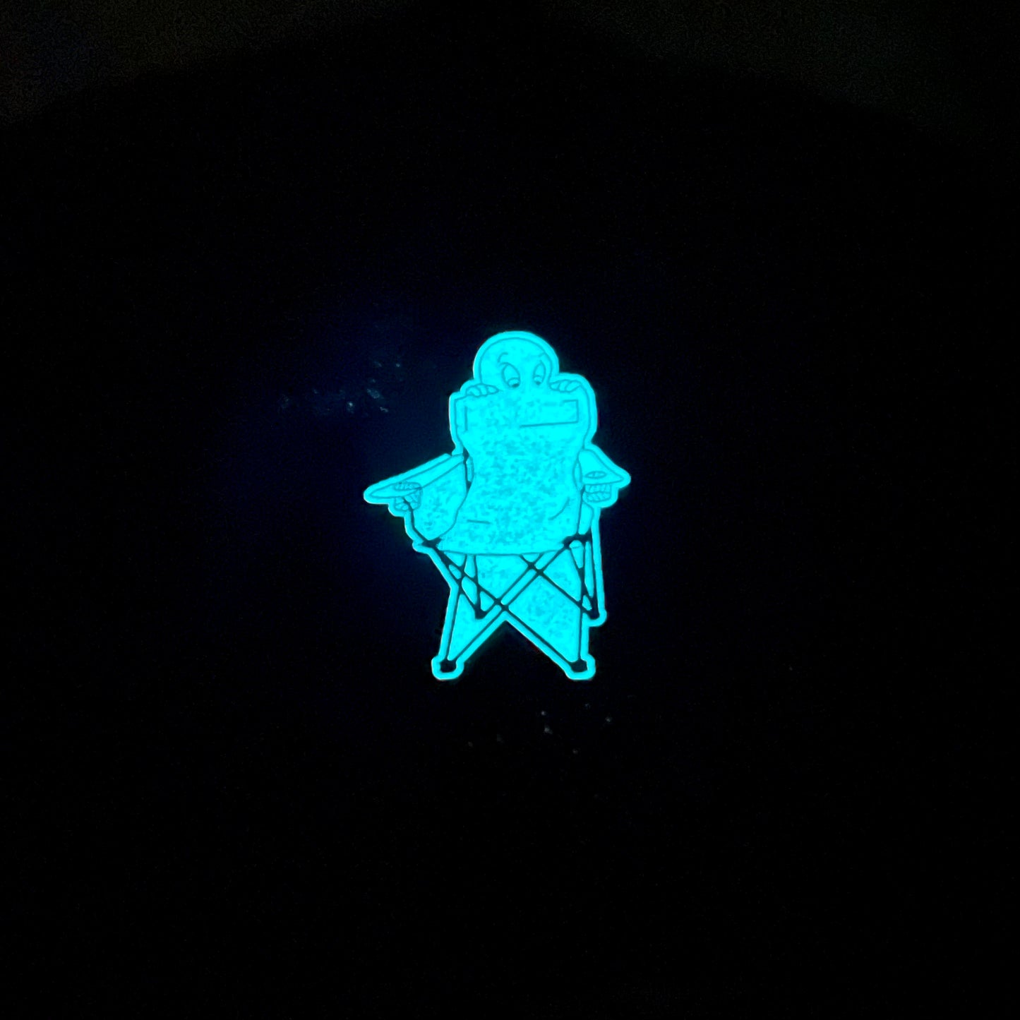 Ghost Chair Glow in the Dark Pin